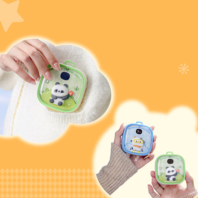 Chauffe-mains USB kawaï, vache ski, idéal pour l'hiver et en cadeau de Noël