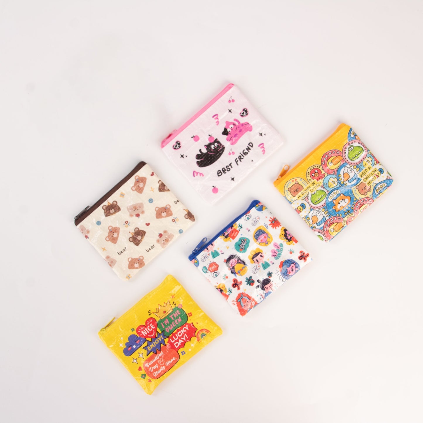 Eco porte-monnaie Happy Life