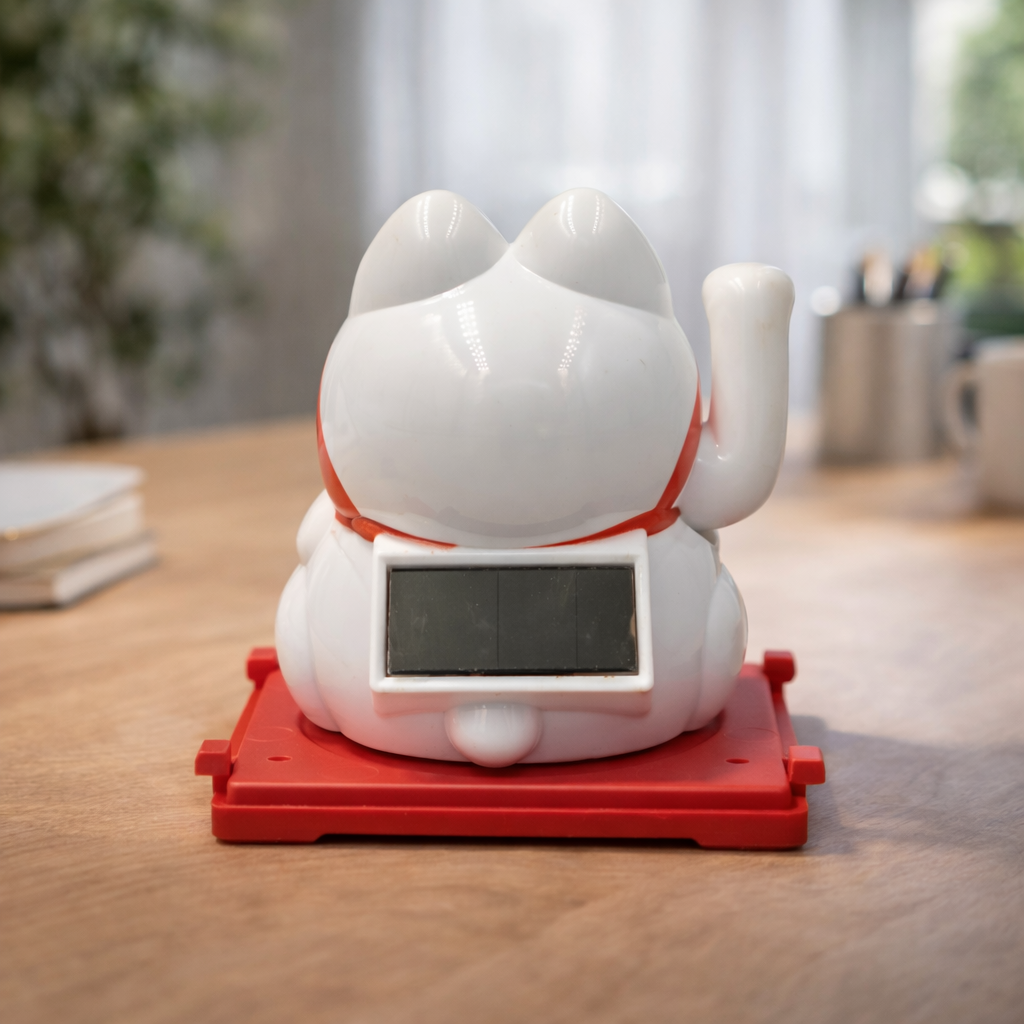 Lucky Cat Kawaï Multicolor Déguisé - Solaire