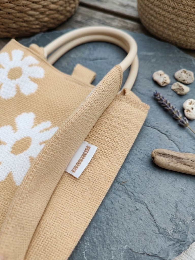 Pixie Bag Automne Marguerite Beige - Petit sac Coréen Téléphone portable