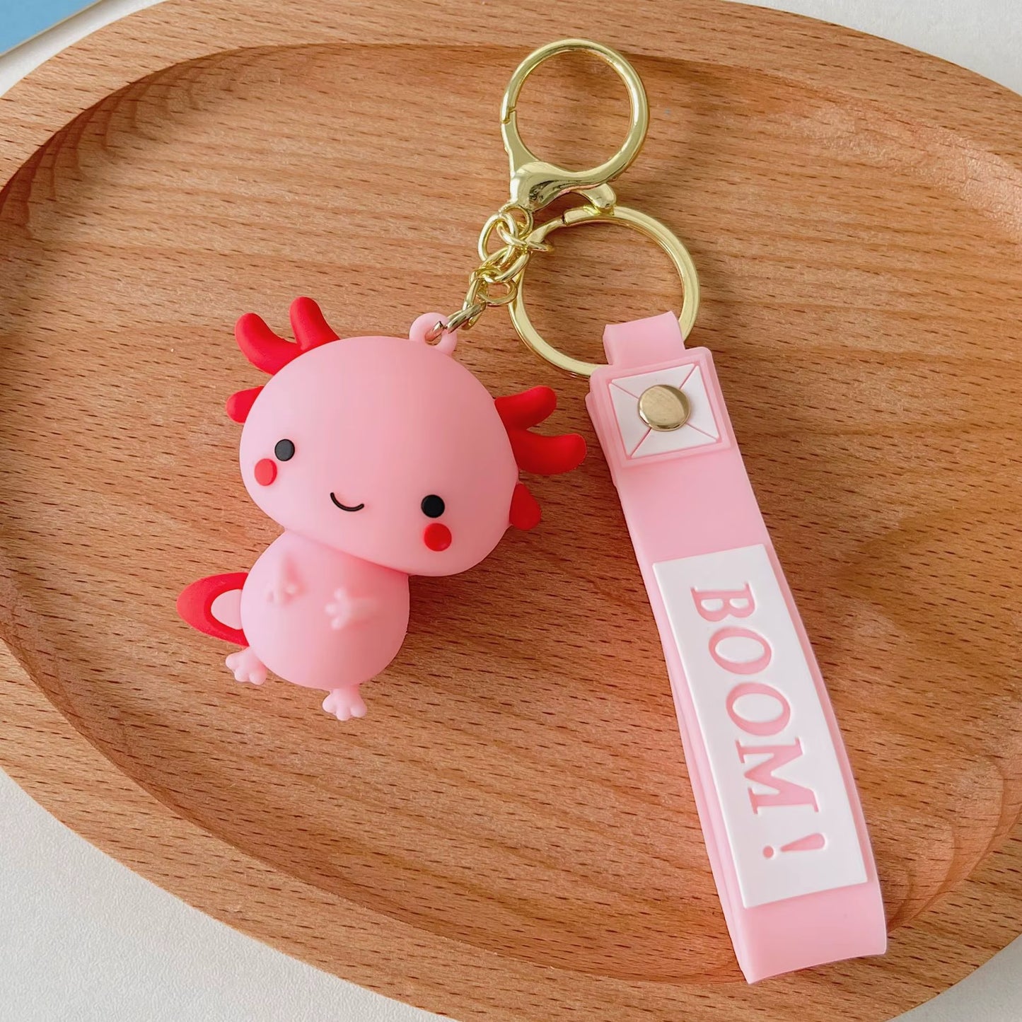 Porte-clés Axolotl Kawaii