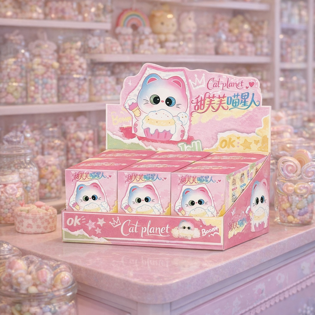 Blind box Cat Planet - Boite mystère Chats figurine