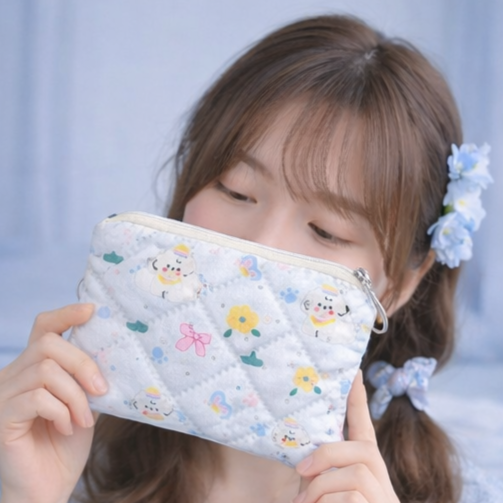 Porte-monnaie Chien Bleu Kawaï