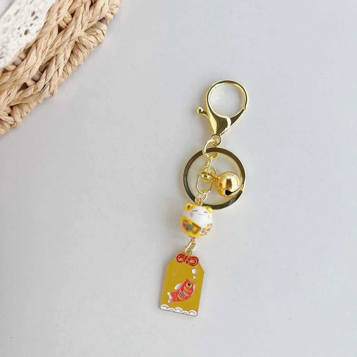 Porte clés Lucky Cat Maneki Neko - Kawaii Japon