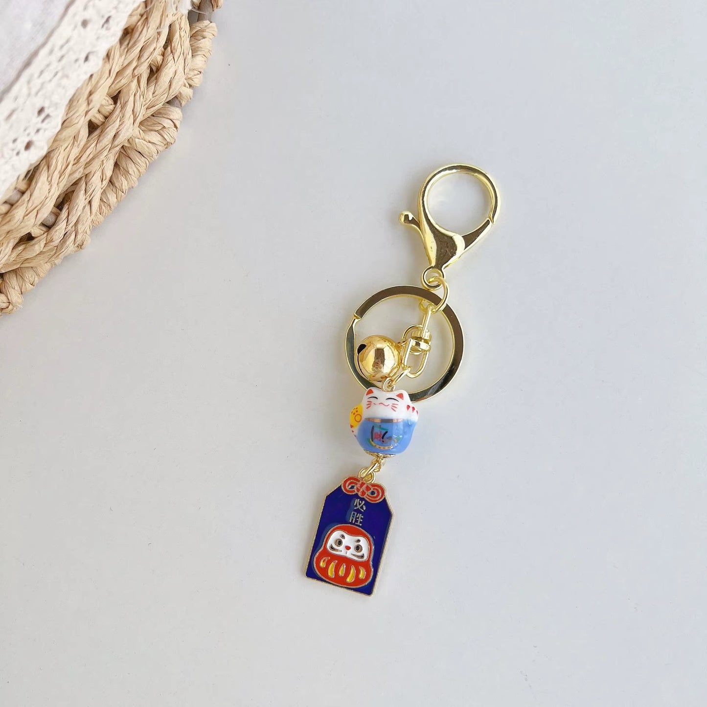 Porte clés Lucky Cat Maneki Neko - Kawaii Japon