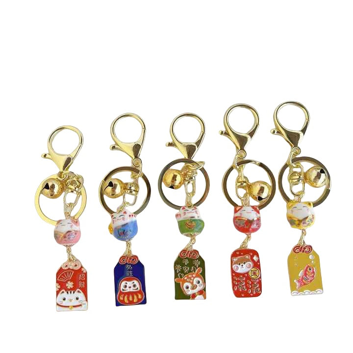 Porte clés Lucky Cat Maneki Neko - Kawaii Japon