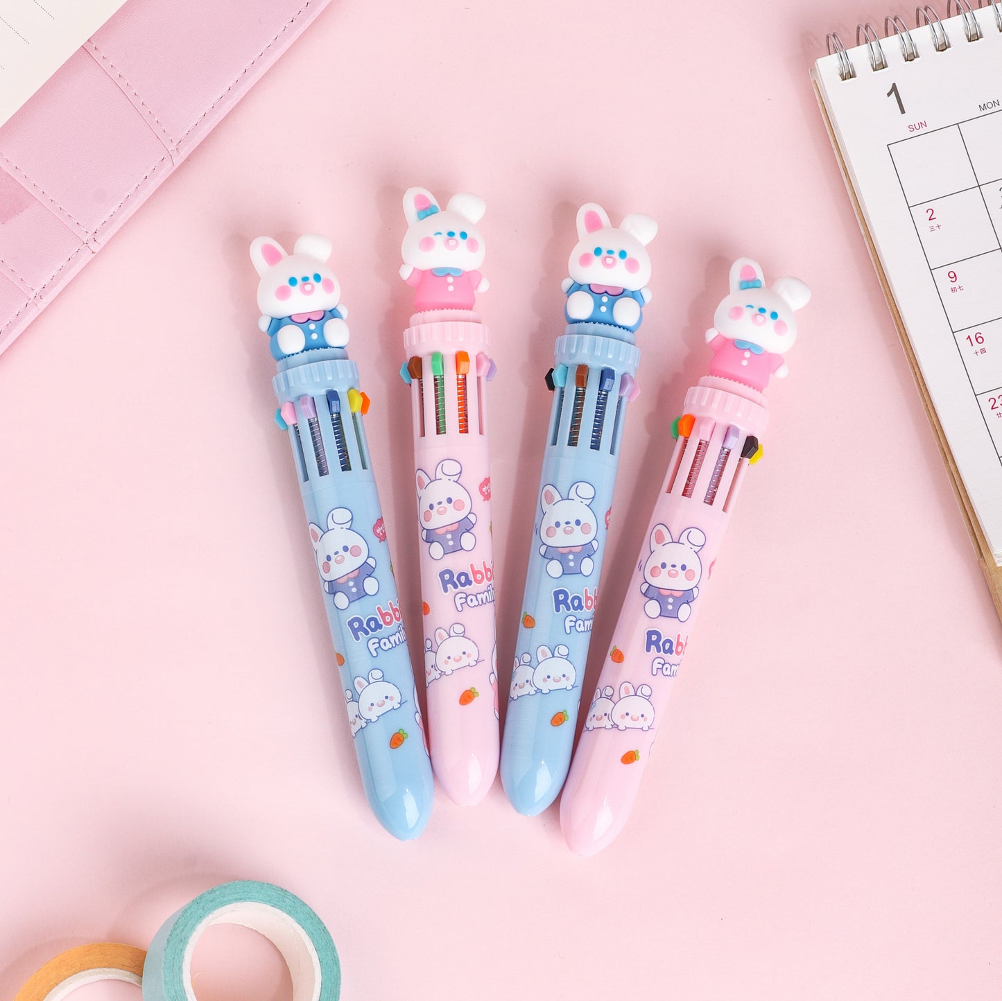 Stylo Cutie Rabbit 10 couleurs Kawaï