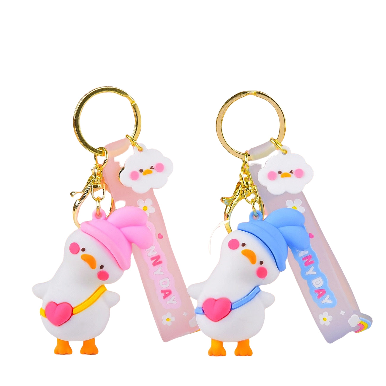 Porte-clés Sunny Day Canard Kawaii