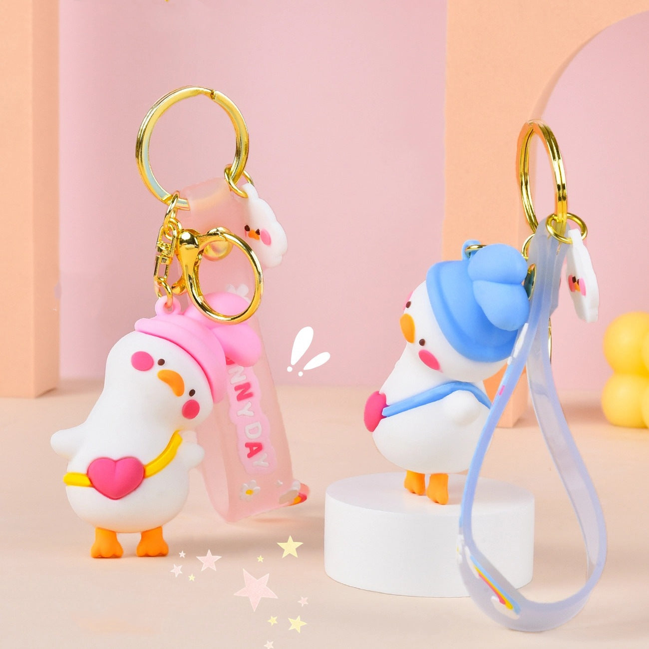 Porte-clés Sunny Day Canard Kawaii