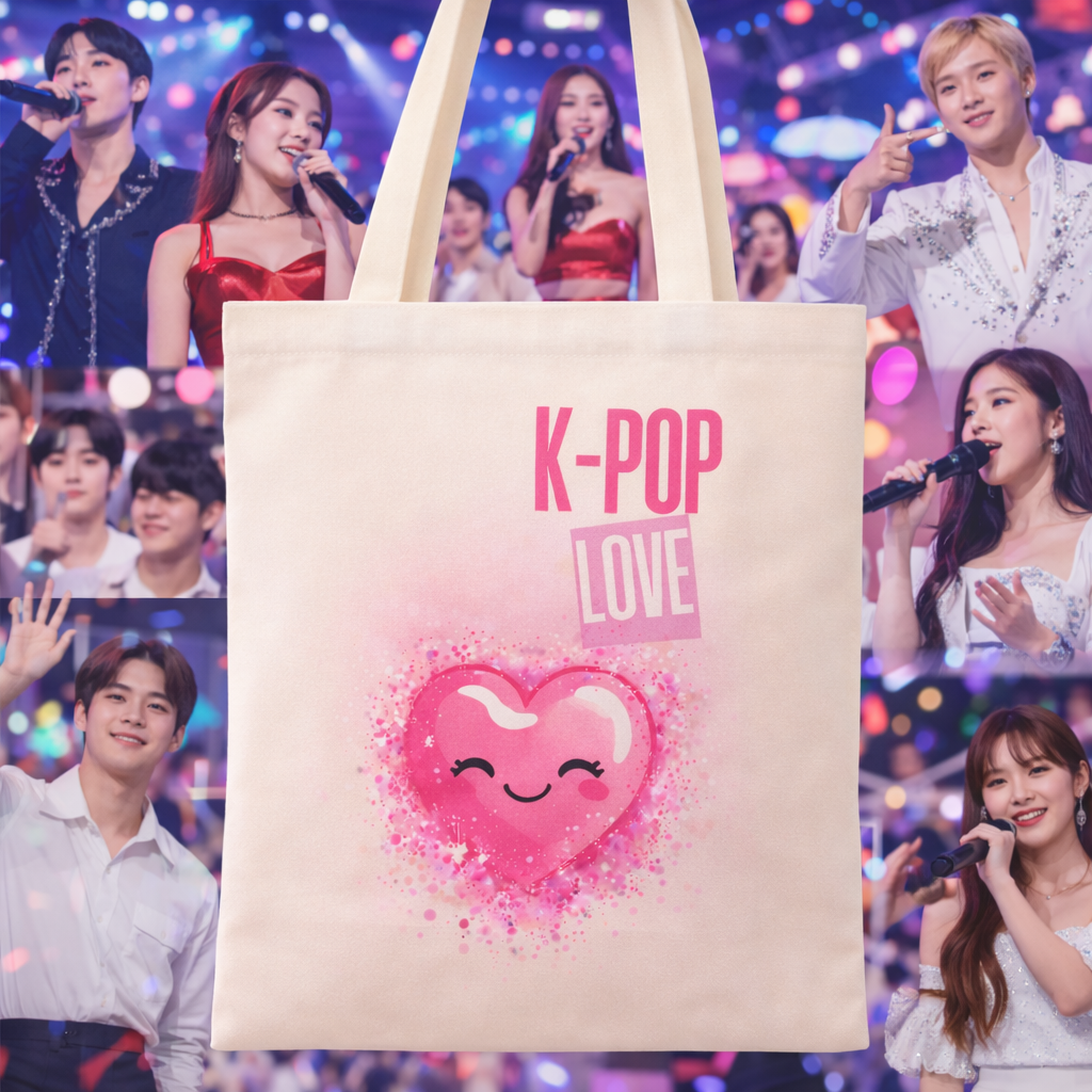 Tote Bag Premium K-Pop Love - Corée