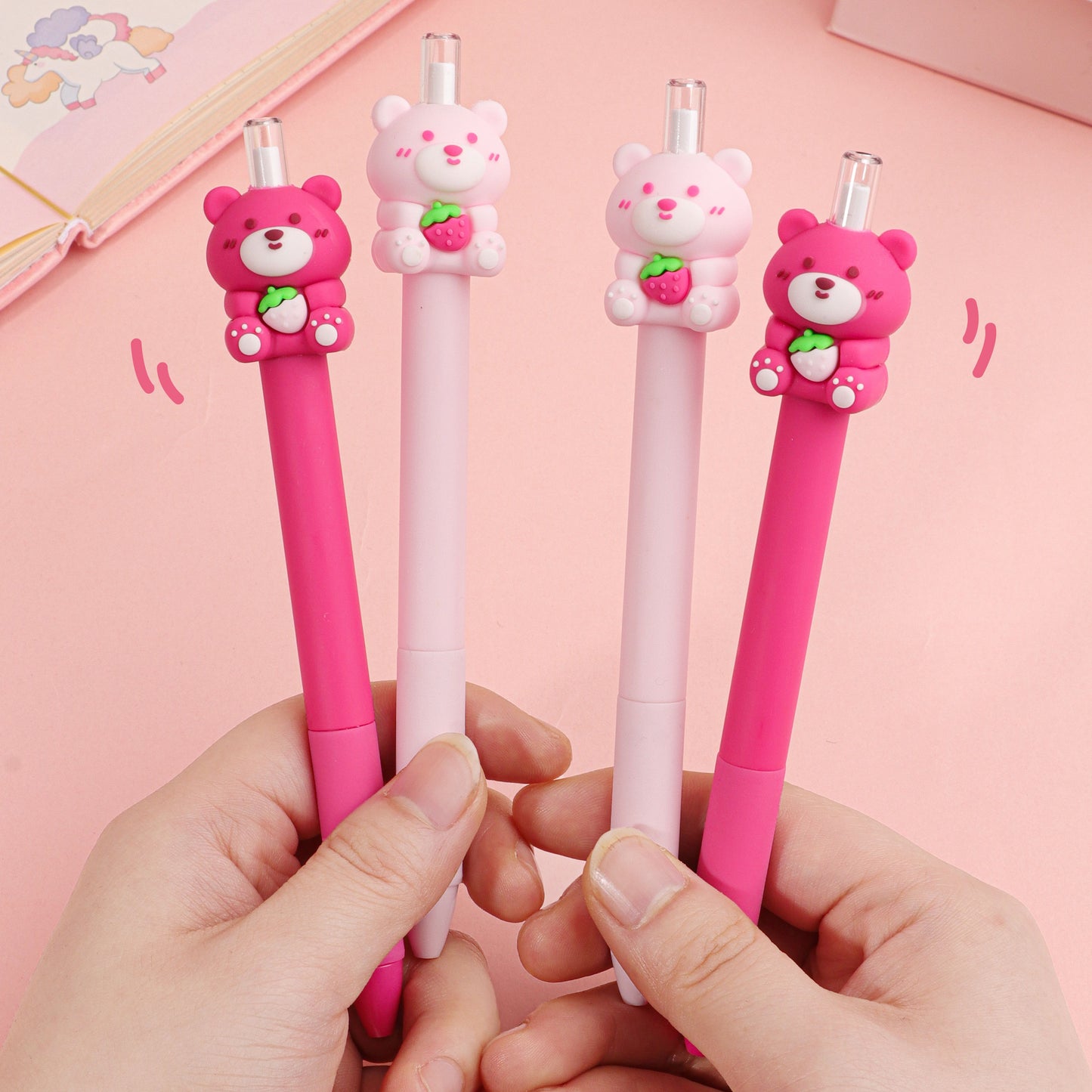 Crayon mine longue durée Ourson Fraise