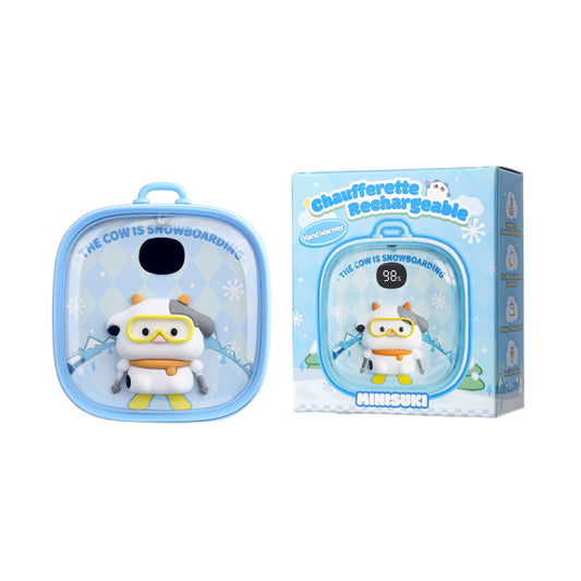 Chauffe-mains USB kawaï, vache ski, idéal pour l'hiver et en cadeau de Noël