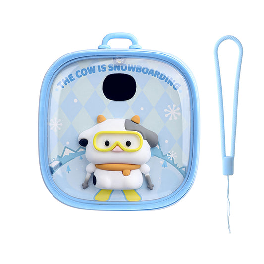 Chauffe-mains USB kawaï, vache ski, idéal pour l'hiver et en cadeau de Noël