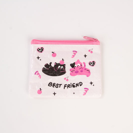 Eco Porte-monnaie Cats best friends - pochette