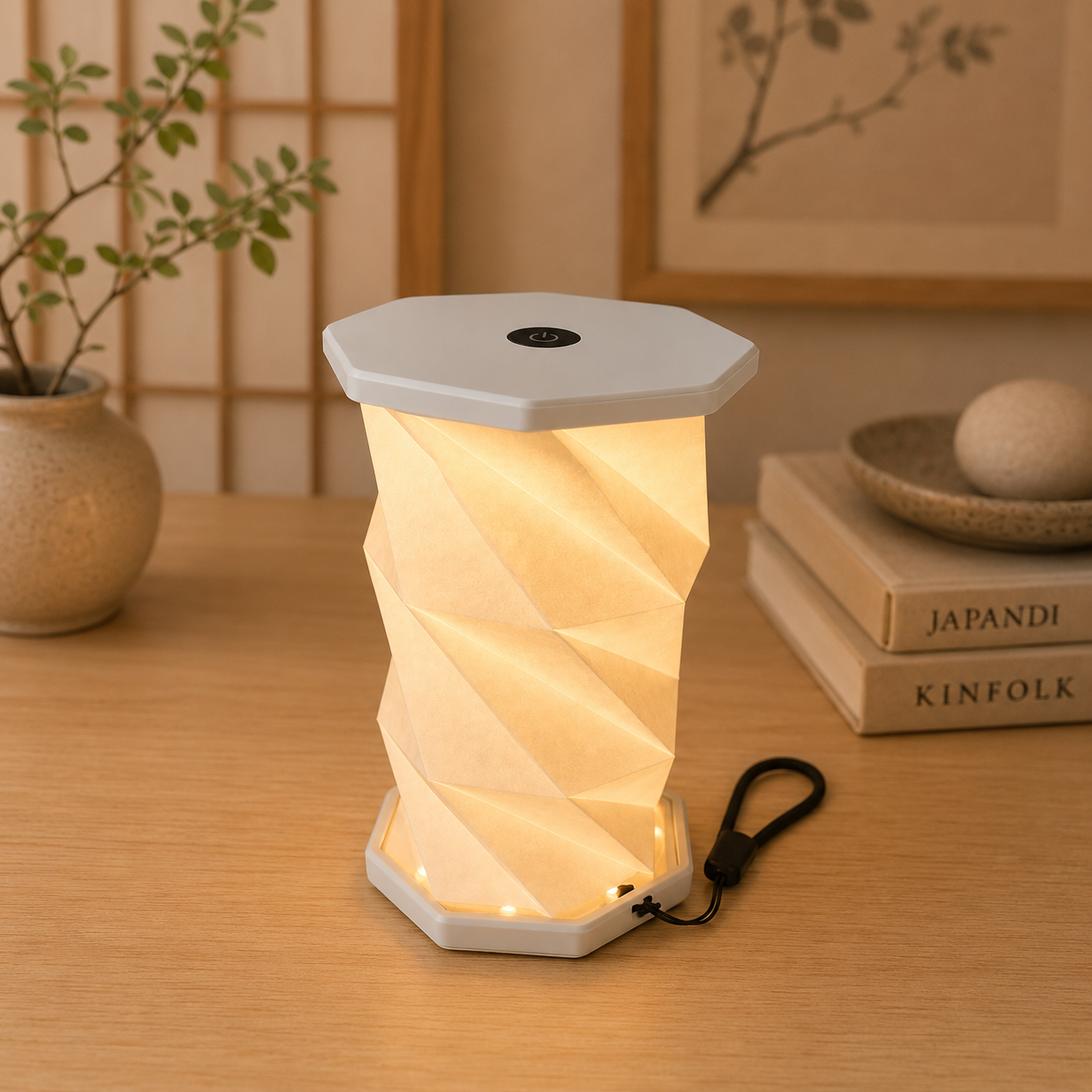 Lampe Origami pliable LED Rechargeable - Japan Style