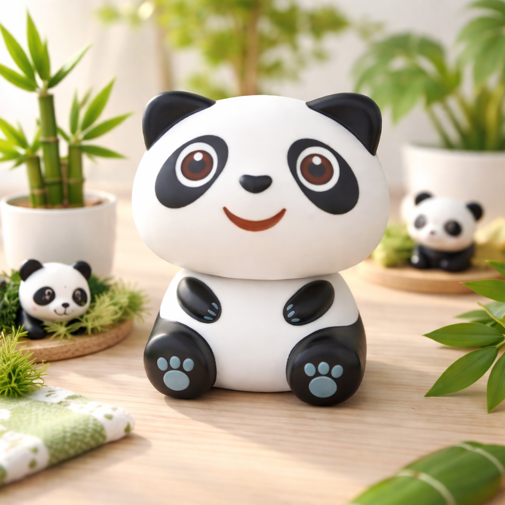 Lucky Panda Solaire - Figurine Solaire