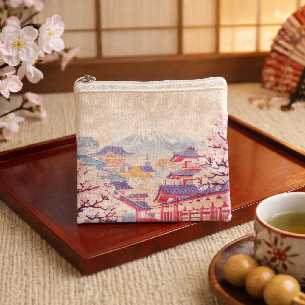 Petite pochette Japon Mont Fuji - Porte Monnaie