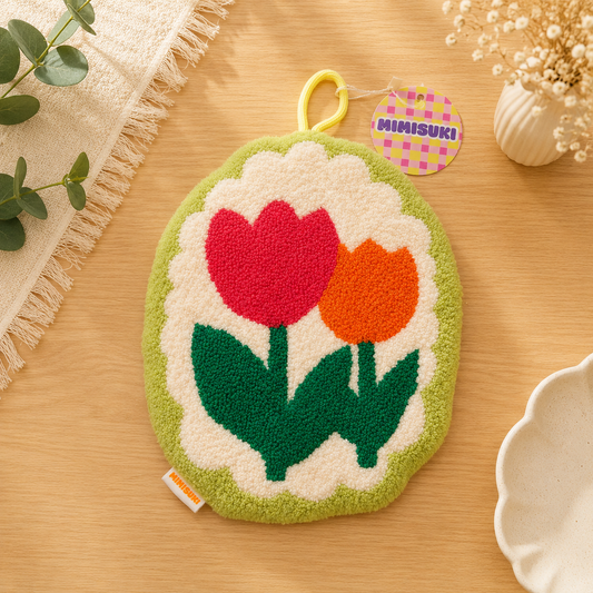 Essuie-mains Coréen Tulipe Romantique -Serviette Happy Hands