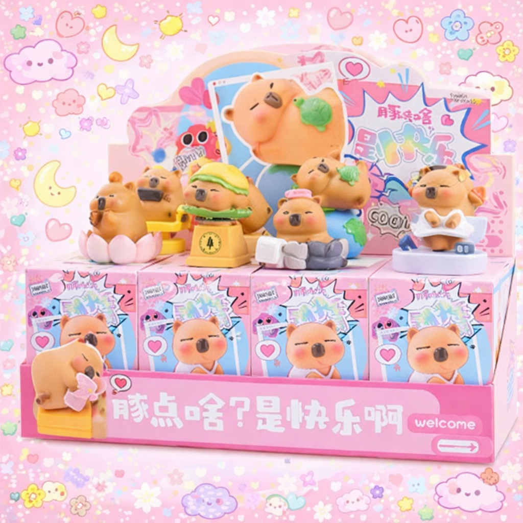 Blind box Capybara Kawai - Boite mystère Capybaras figurines
