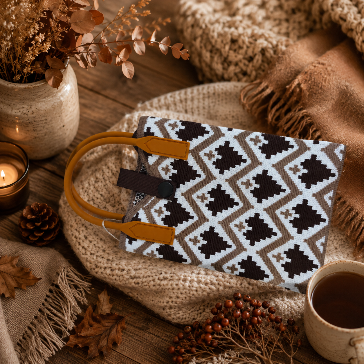 Pixie Bag Boho Chic Automne Hiver -  Petit sac Coréen Smartphone