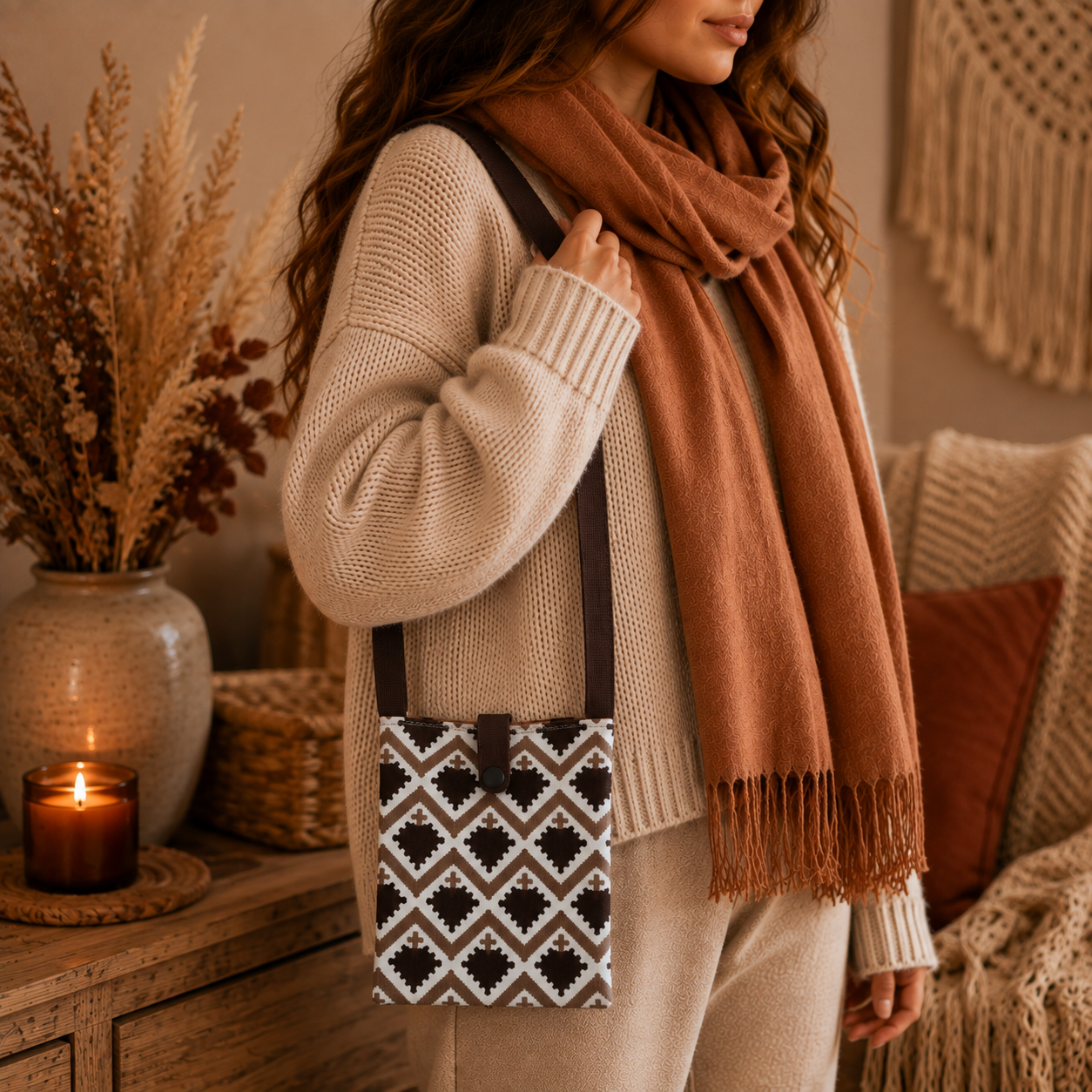 Pixie Bag Boho Chic Automne Hiver -  Petit sac Coréen Smartphone