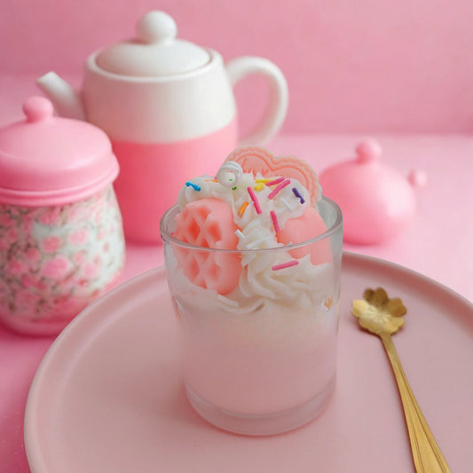 Bougie parfumée gourmande chantilly
