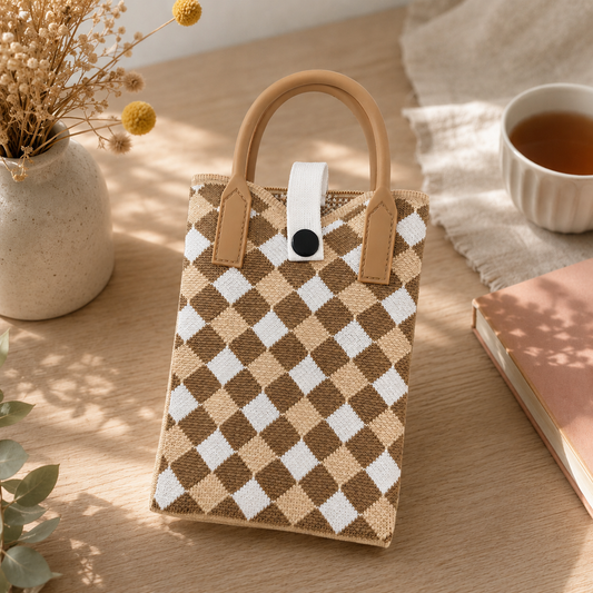 Pixie Bag Cambridge Automne-  Petit sac Coréen Smartphone