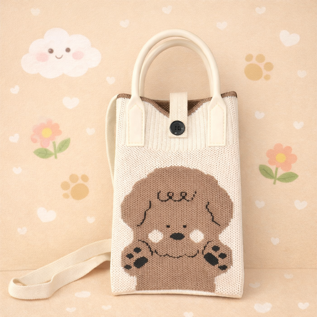 Pixie Bag Chien Caniche - Petit Sac téléphone portable