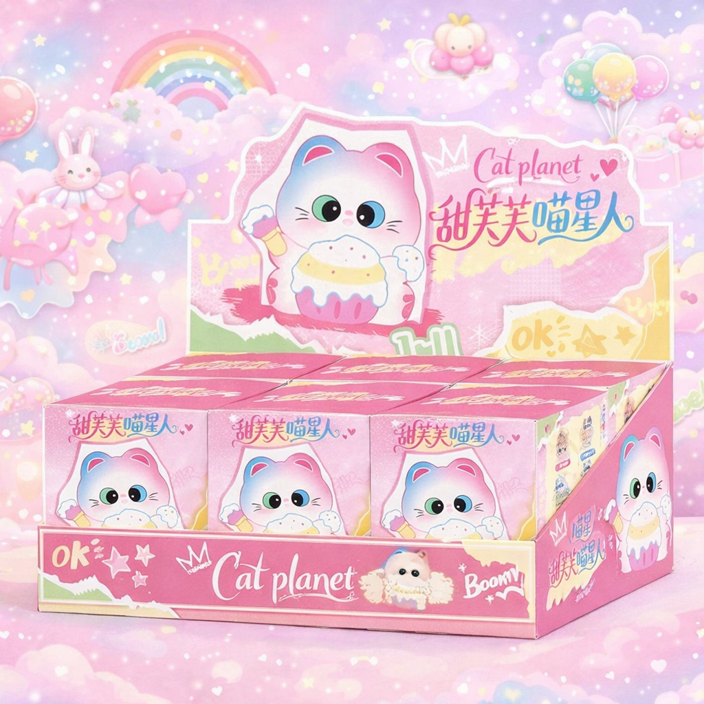 Blind box Cat Planet - Boite mystère Chats figurine