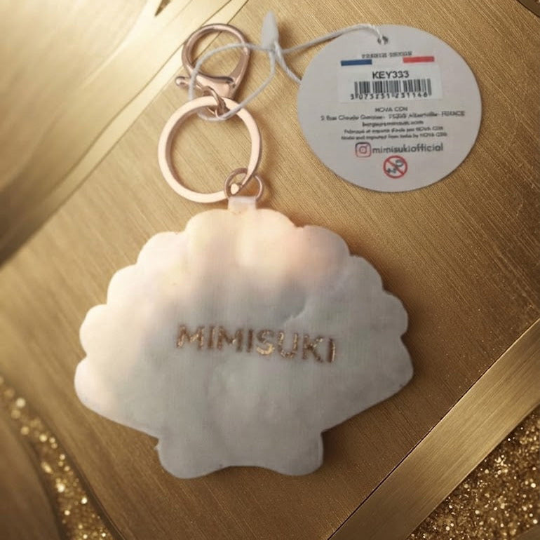 Lucky Cat Chrome Keyring