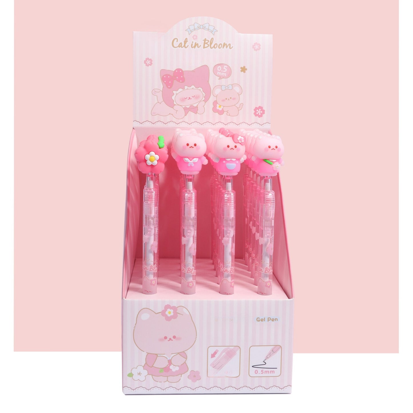 Stylo effaçable Sakura Cat Kawaï