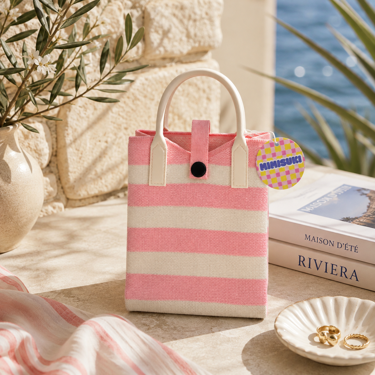 Pixie Bag Riviera Rose - Petit sac Coréen Téléphone portable