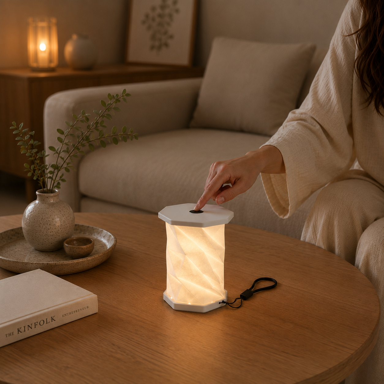 Lampe Origami pliable LED Rechargeable - Japan Style