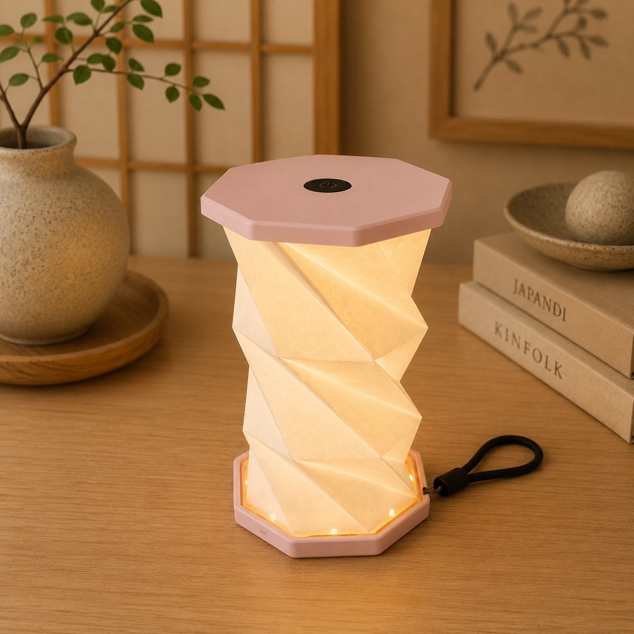 Lampe Origami pliable LED Rechargeable - Japan Style