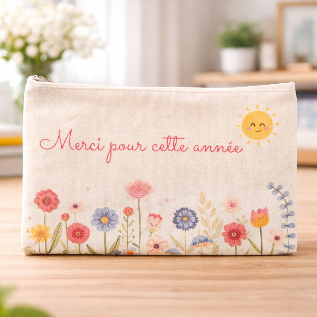 Pochette Merci pour cette année - Fin année scolaire