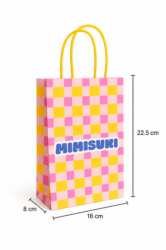 Sac Papier Kraft MIMISUKI poignées torsadées