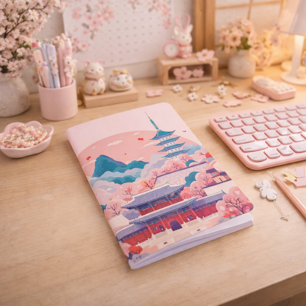 Carnet A5 Pink Korea