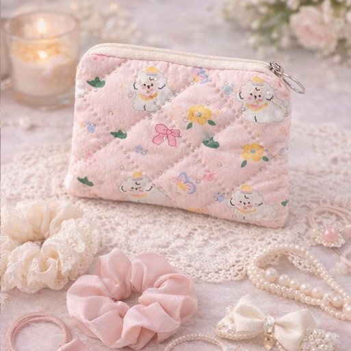 Porte-monnaie Chien Rose Kawaï