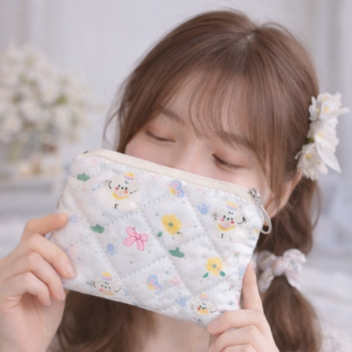 Porte-monnaie Chien Blanc Kawaï