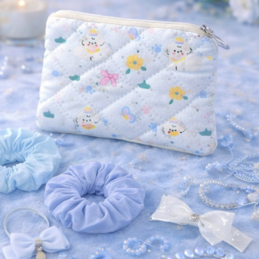 Porte-monnaie Chien Bleu Kawaï