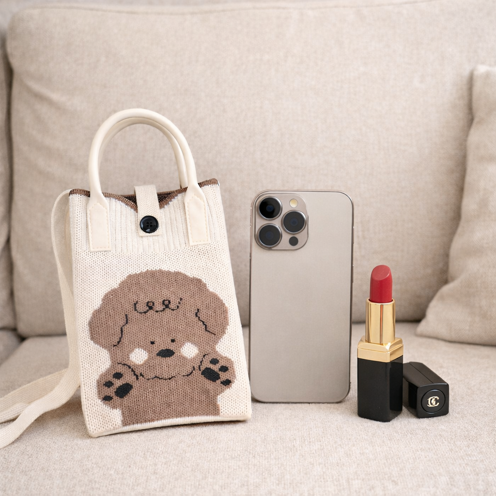 Pixie Bag Chien Caniche - Petit Sac téléphone portable