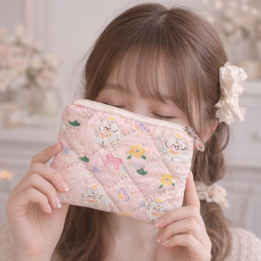 Porte-monnaie Chien Rose Kawaï