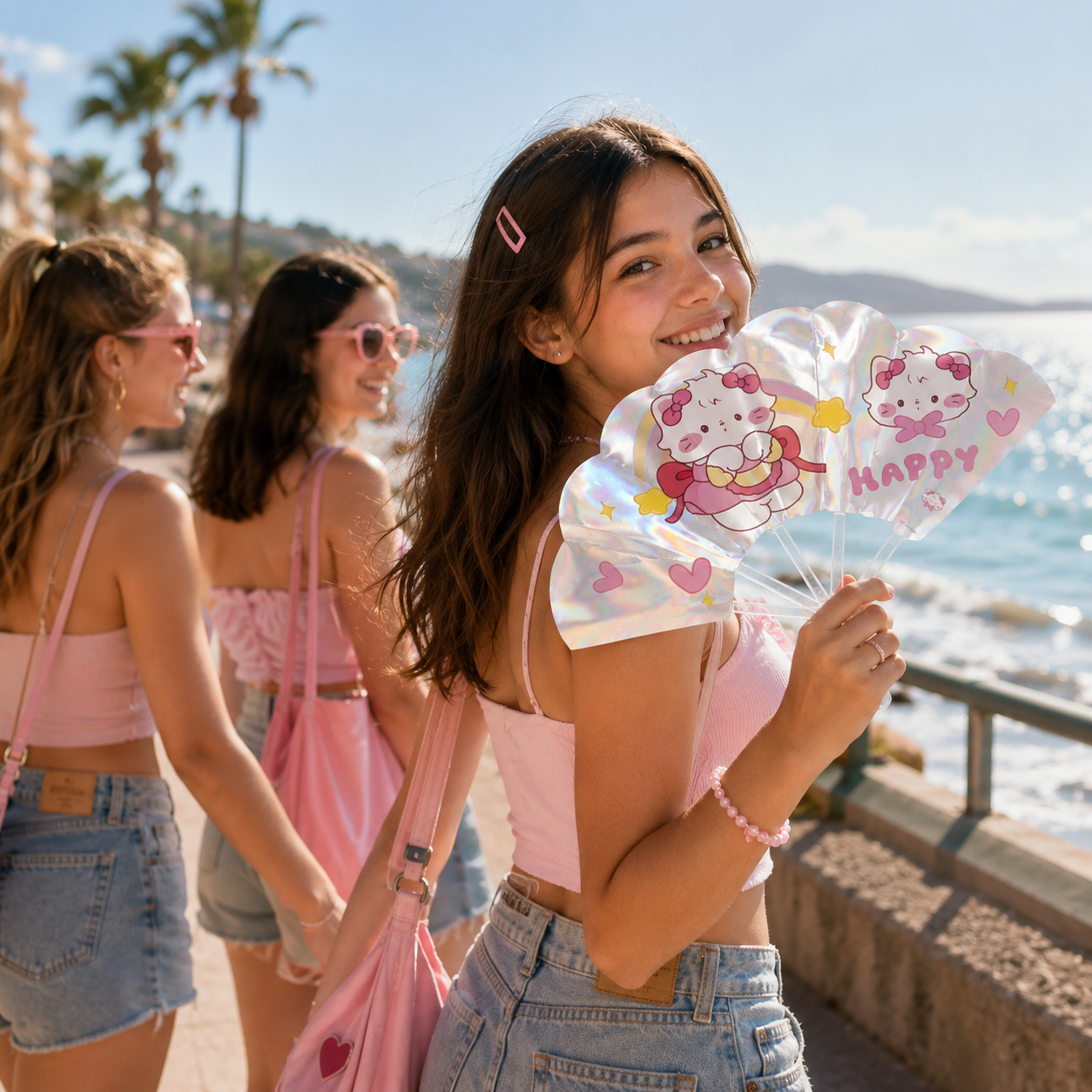 Kawaii Holographic Fans