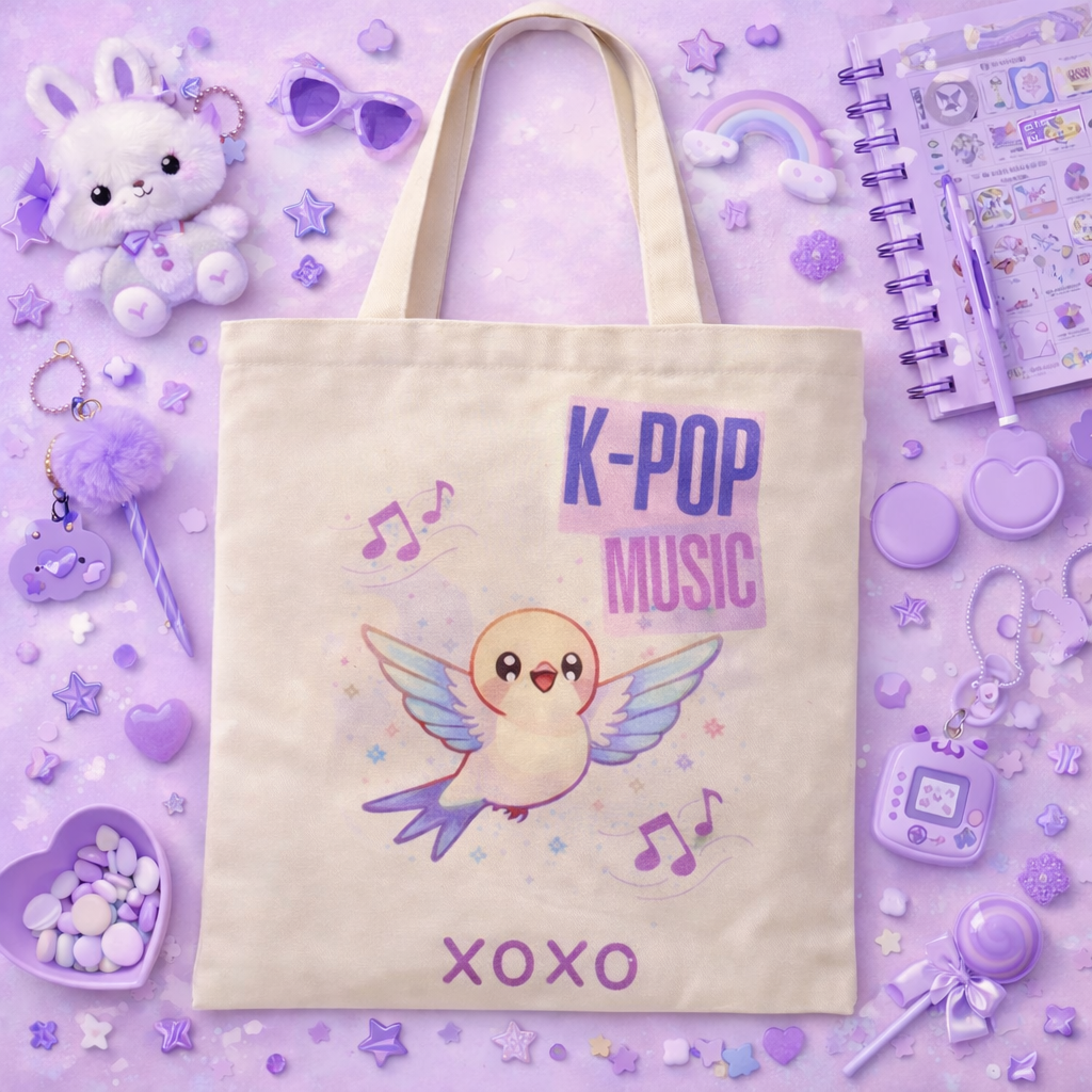 Tote Bag Premium K-Pop Music - Corée