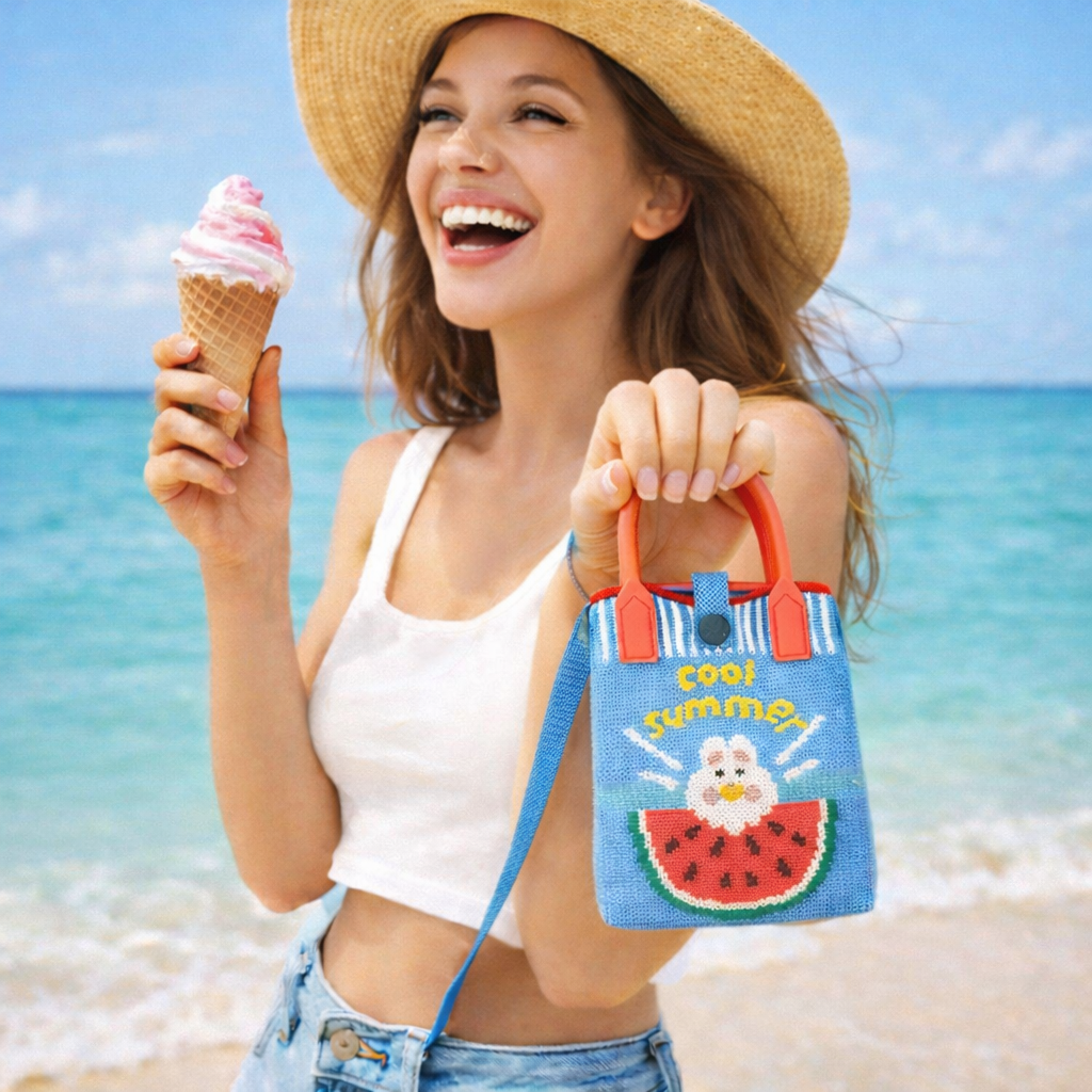 Pixie Bag Lapin Summer Pasteque - Petit sac de vacances