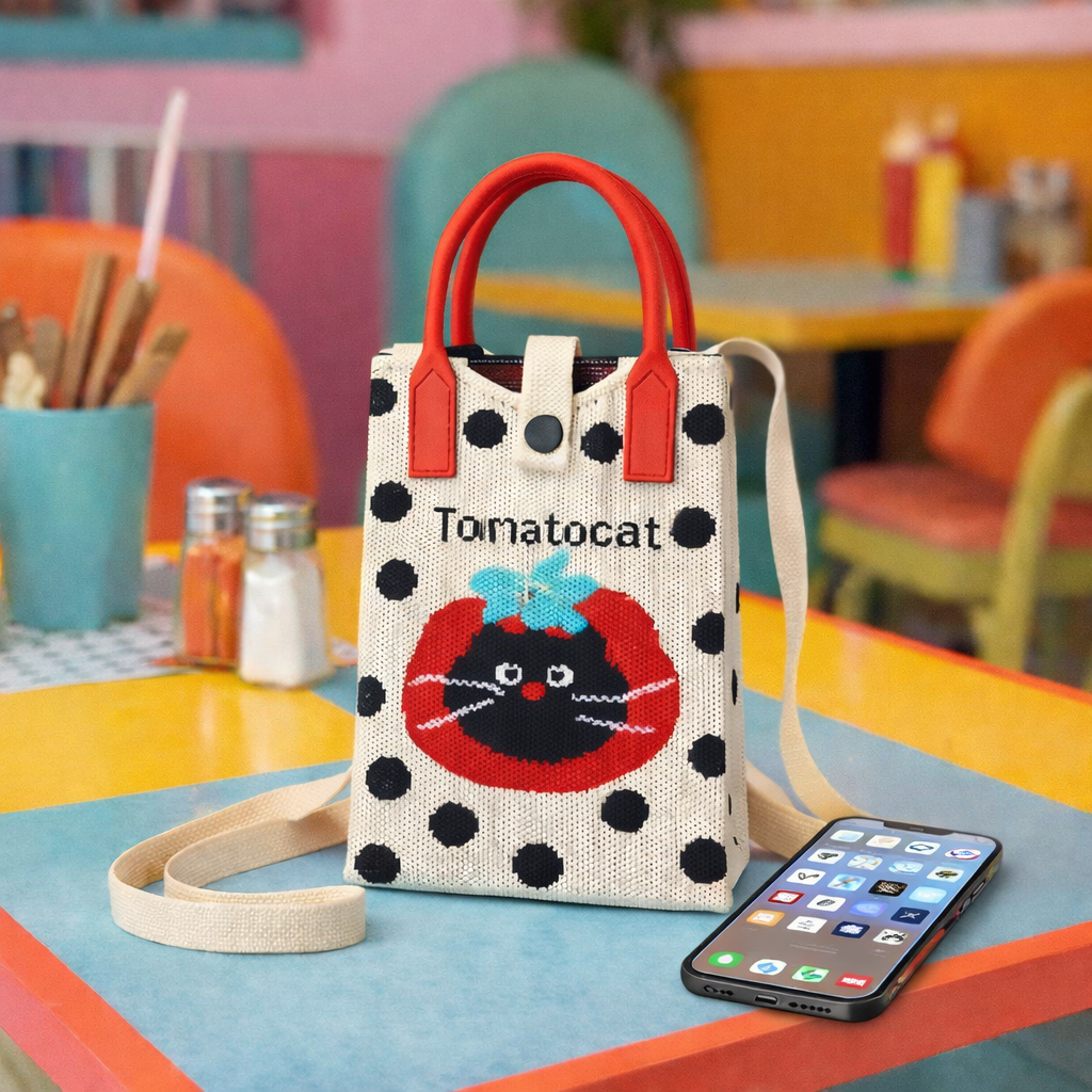 Pixie Bag Tomato Cat - Petit Sac téléphone portable