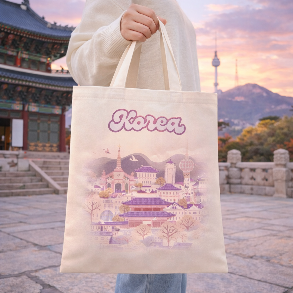 Tote Bag Premium Purple Corée