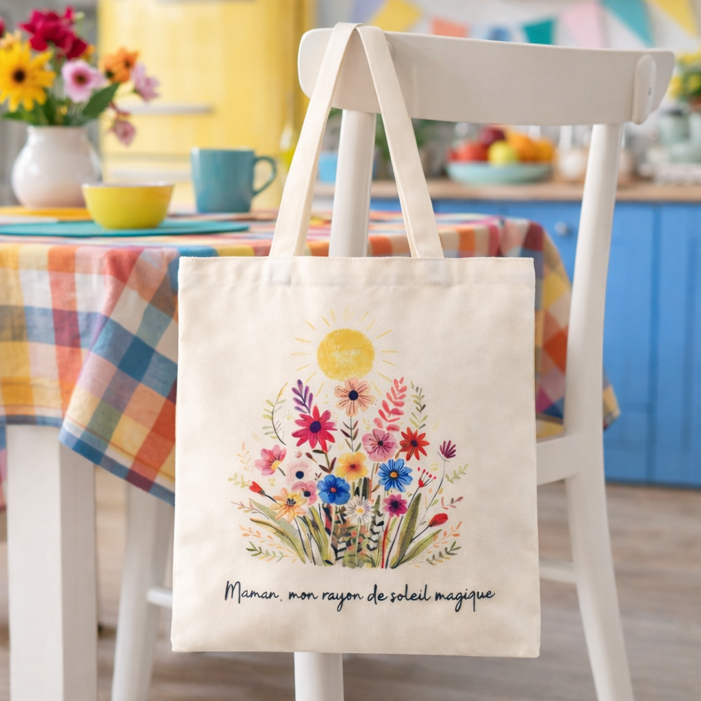 Tote Bag Premium Maman mon rayon de soleil - Fête des Mères