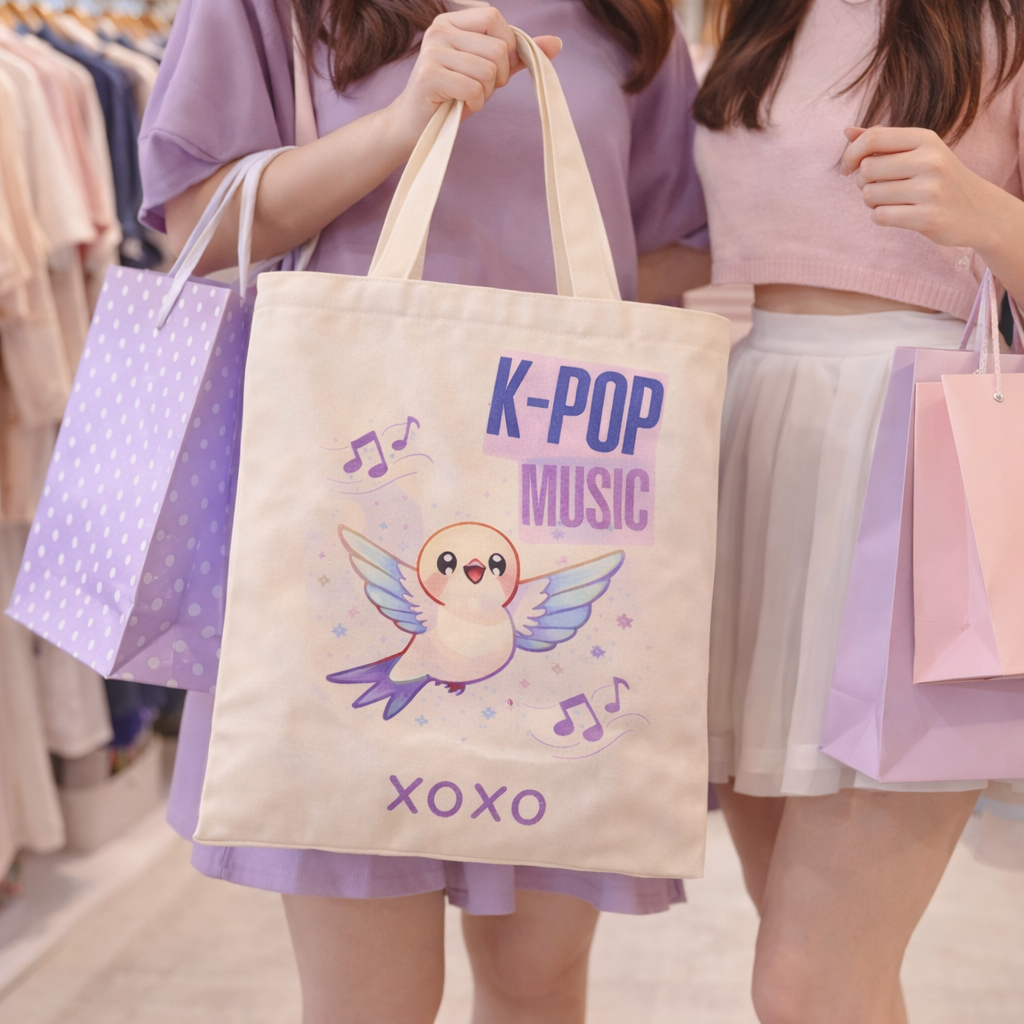 Tote Bag Premium K-Pop Music - Corée