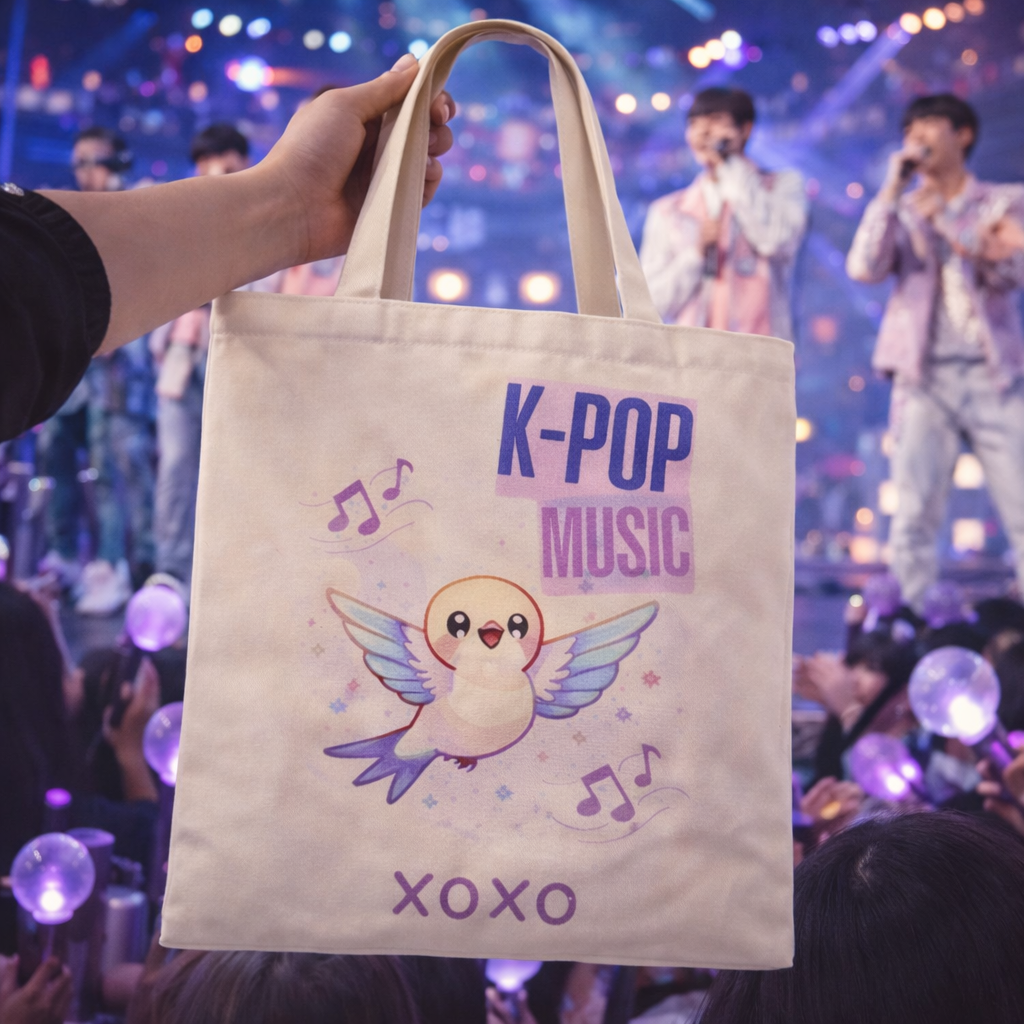 Tote Bag Premium K-Pop Music - Corée